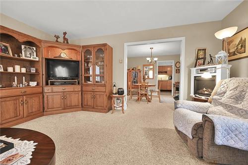 81 Hamilton Street N, Waterdown, ON - Indoor Photo Showing Living Room With Fireplace