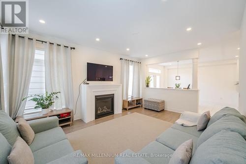 188 Thornbush Blvd, Brampton, ON - Indoor Photo Showing Living Room With Fireplace