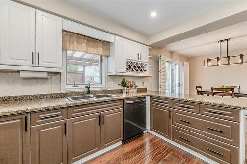 2105 Kevin Crescent, Burlington, ON - Indoor Photo Showing Kitchen With Double Sink