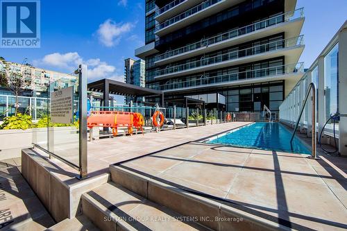 #2810 -251 Manitoba St, Toronto, ON - Outdoor With In Ground Pool With Balcony