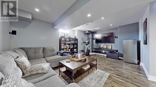 34 Haywood Dr, Brampton, ON - Indoor Photo Showing Living Room With Fireplace