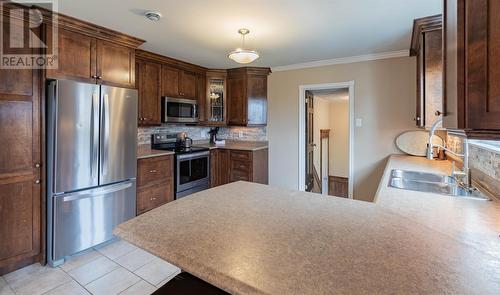 1498 Torbay Road, Torbay, NL - Indoor Photo Showing Kitchen With Double Sink