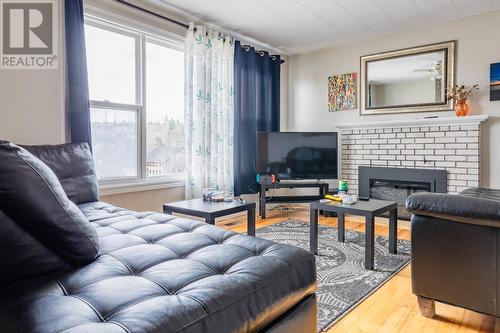 173 Reid Street, Corner Brook, NL - Indoor Photo Showing Living Room With Fireplace
