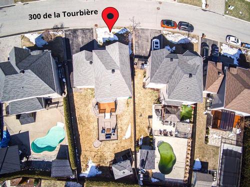 Aerial photo - 300 Rue De La Tourbière, Sainte-Marthe-Sur-Le-Lac, QC - 
