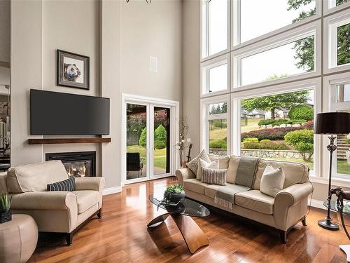2024 Troon Crt, Langford, BC - Indoor Photo Showing Living Room With Fireplace