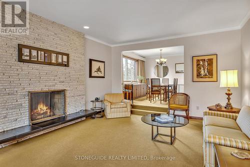 30,32,34 Leanne Avenue, Otonabee-South Monaghan, ON - Indoor Photo Showing Living Room With Fireplace