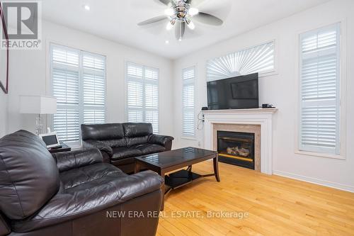3 Tournament Drive, Brampton, ON - Indoor Photo Showing Living Room With Fireplace