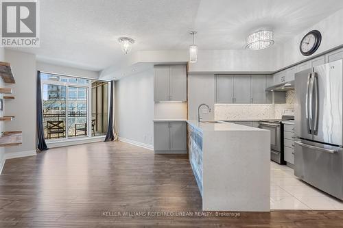 #409 -2121 Lake Shore Blvd W, Toronto, ON - Indoor Photo Showing Kitchen With Stainless Steel Kitchen With Upgraded Kitchen