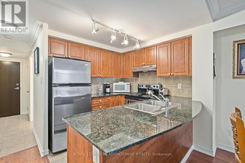 #1206 -9 George St N, Brampton, ON - Indoor Photo Showing Kitchen With Double Sink