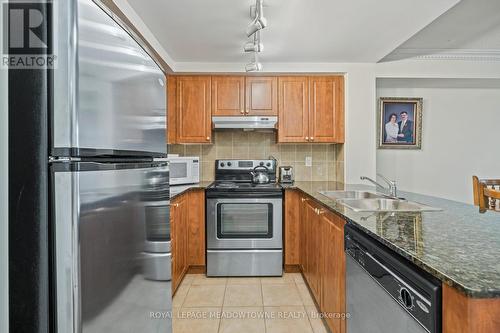 #1206 -9 George St N, Brampton, ON - Indoor Photo Showing Kitchen With Stainless Steel Kitchen With Double Sink