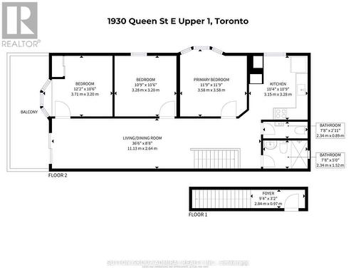 Upper 1 - 1930 Queen Street E, Toronto, ON 