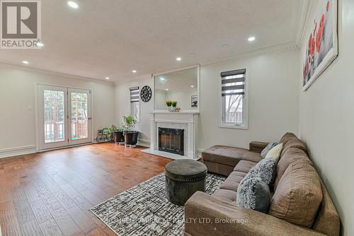 32 Plover Pl, Brampton, ON - Indoor Photo Showing Living Room With Fireplace