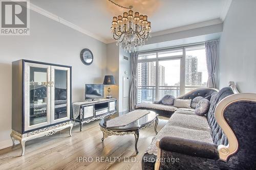 1205 - 28 Linden Street, Toronto, ON - Indoor Photo Showing Living Room