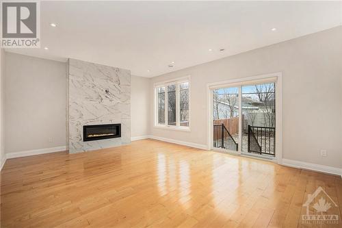 1288 Kilborn Avenue, Ottawa, ON - Indoor Photo Showing Living Room With Fireplace