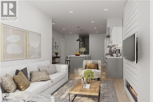 Artist rendering- Not exactly as shown - 440 Wellington Street E Unit# 6, Mount Forest, ON - Indoor Photo Showing Living Room