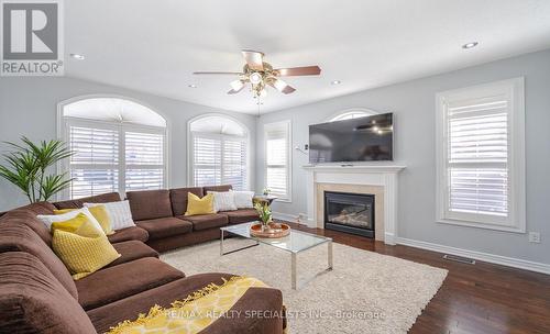 70 Abitibi Lake Dr, Brampton, ON - Indoor Photo Showing Living Room With Fireplace