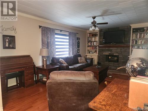 159 High Street, Grand Falls, NB - Indoor Photo Showing Living Room With Fireplace
