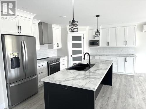 25 White Street, Gander, NL - Indoor Photo Showing Kitchen With Double Sink With Upgraded Kitchen