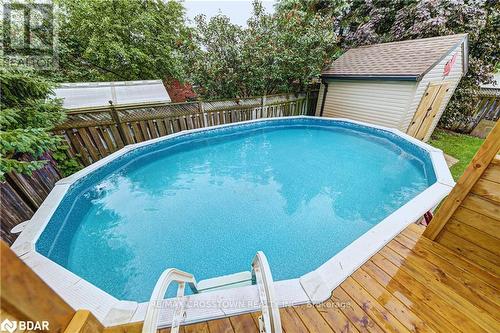 19 Allsop Cres, Barrie, ON - Outdoor With Above Ground Pool With Deck Patio Veranda With Backyard