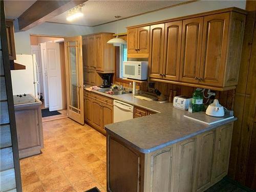 50 Lakeview Road, Pelican Lake, MB - Indoor Photo Showing Kitchen With Double Sink