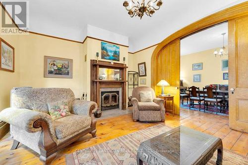 49 Prince Albert St E, Madoc, ON - Indoor Photo Showing Living Room With Fireplace
