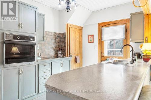 49 Prince Albert St E, Madoc, ON - Indoor Photo Showing Kitchen With Double Sink