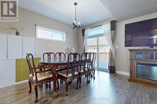 18 Cottonwood Drive, Belleville, ON - Indoor Photo Showing Dining Room With Fireplace