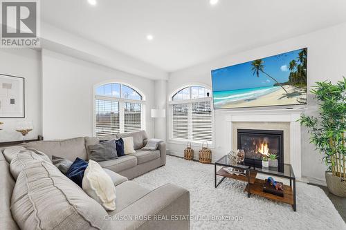 3895 Leonardo St, Burlington, ON - Indoor Photo Showing Living Room With Fireplace