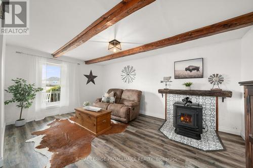 1693 Casey Rd, Belleville, ON - Indoor Photo Showing Living Room With Fireplace