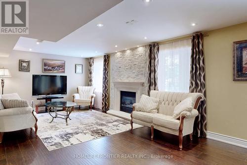 131 Lady Nadia Dr, Vaughan, ON - Indoor Photo Showing Living Room With Fireplace