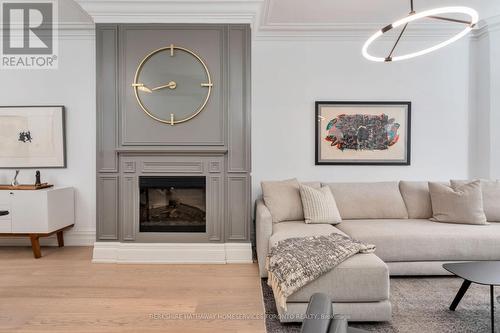 14 Rathnelly Ave, Toronto, ON - Indoor Photo Showing Living Room With Fireplace