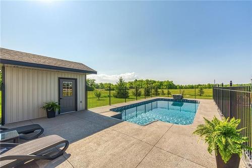 345 Concession 4 Lane, Caledonia, ON - Outdoor With In Ground Pool