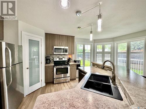 153 Tupper Avenue, Yorkton, SK - Indoor Photo Showing Kitchen With Double Sink