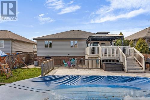 1292 Clover ..., Windsor, ON - Outdoor With Above Ground Pool With Deck Patio Veranda With Exterior