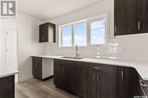 5424 Nicholson Avenue, Regina, SK - Indoor Photo Showing Kitchen With Double Sink