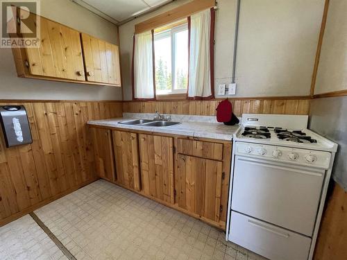 . Five Mile Lake Lodge Rd|Reaney Township, Chapleau, ON - Indoor Photo Showing Kitchen With Double Sink