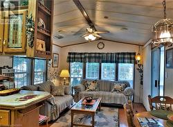 Living Room with A/C & Walkout to Covered Deck - 