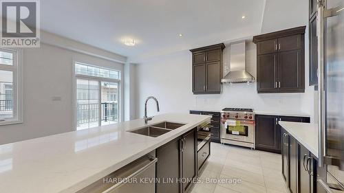 1 Gardeners Lane, Markham, ON - Indoor Photo Showing Kitchen With Stainless Steel Kitchen With Double Sink With Upgraded Kitchen