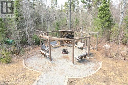 Fire Pit with Suspended Swings - 6509 Hwy 11 N, North Bay, ON - Outdoor