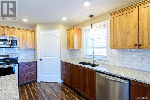3428 Route 845, Long Reach, NB - Indoor Photo Showing Kitchen With Double Sink