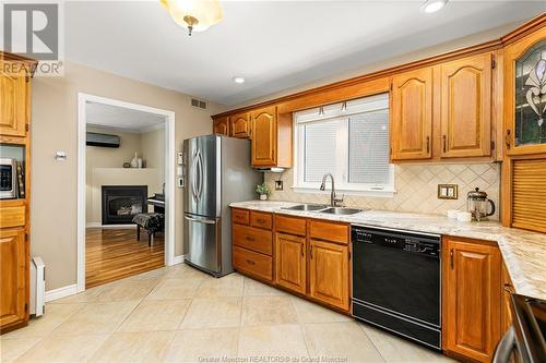 93 Silverwood Cres, Moncton, NB - Indoor Photo Showing Kitchen With Double Sink