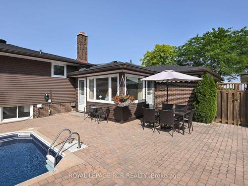 348557 15 Sideroad, Mono, ON - Outdoor With In Ground Pool With Deck Patio Veranda With Exterior