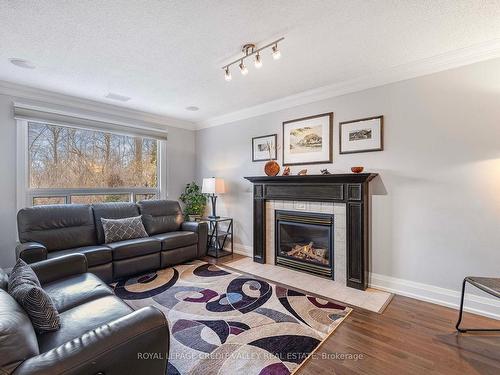31 Curtis Dr, Brampton, ON - Indoor Photo Showing Living Room With Fireplace