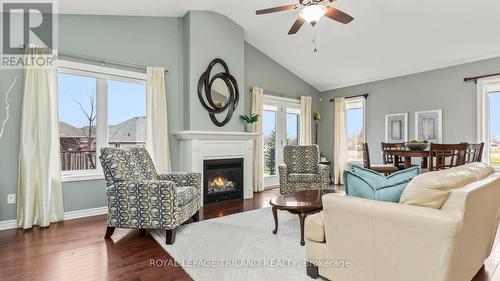 18 Cherry Blossom Lane, St. Thomas, ON - Indoor Photo Showing Living Room With Fireplace