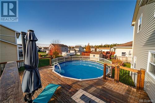 80 Dawson Drive, Oromocto, NB - Outdoor With Above Ground Pool With Exterior