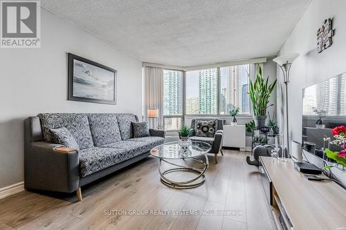 #903 -25 Fairview Rd W, Mississauga, ON - Indoor Photo Showing Living Room