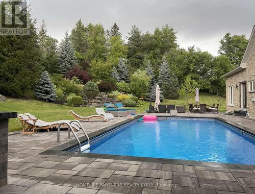 10 Black Court N, Aurora, ON - Outdoor With In Ground Pool With Backyard