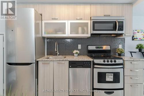 215 - 36 Lisgar Street, Toronto, ON - Indoor Photo Showing Kitchen With Stainless Steel Kitchen With Upgraded Kitchen