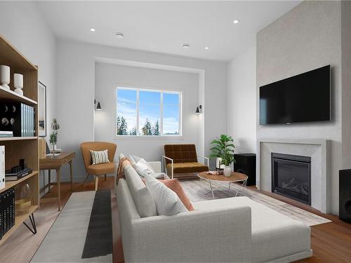 1426 Sandstone Lane, Langford, BC - Indoor Photo Showing Living Room With Fireplace