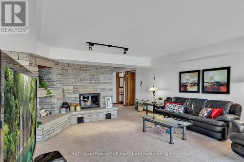2493 Fire Route 57, Smith-Ennismore-Lakefield, ON - Indoor Photo Showing Living Room With Fireplace